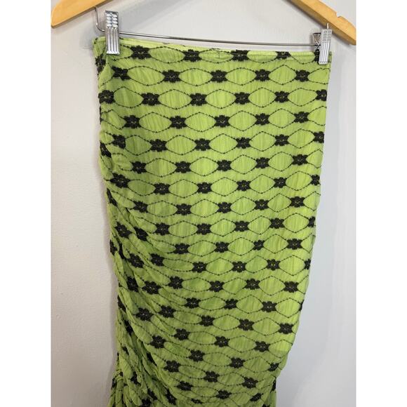 Free People Margot Convertible Maxi Skirt Green Edgy Stretch Women's XS - Picture 4 of 10